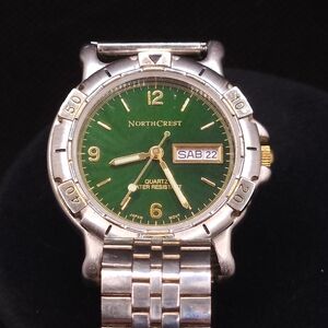 NorthCrest Silver and Green Watch
